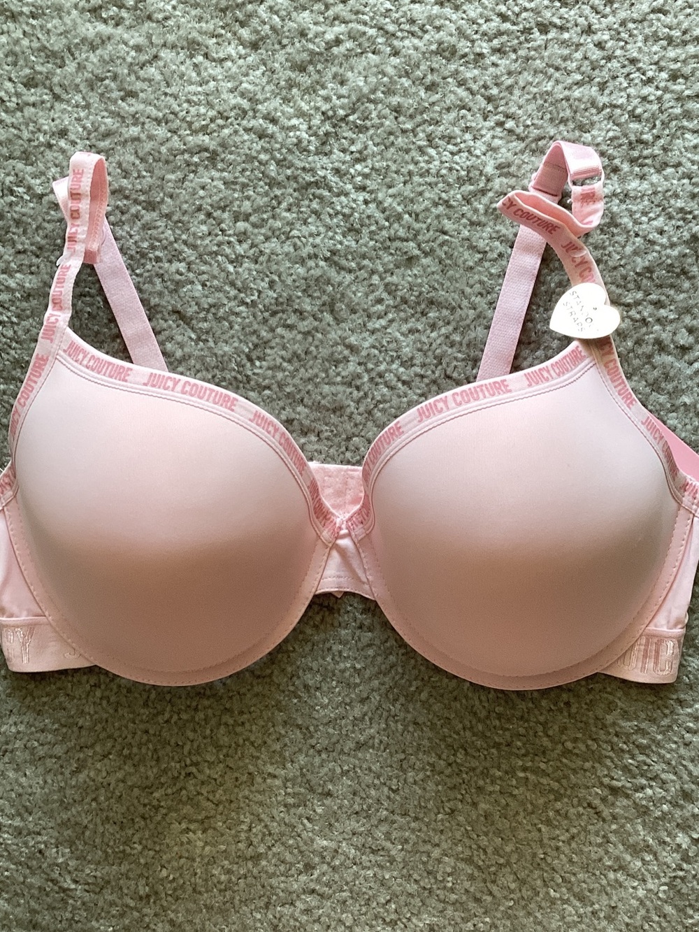 Juicy Couture Pale Pink Smooth Padded Bra, 38DD